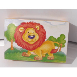 Puzzle d'animaux en cube