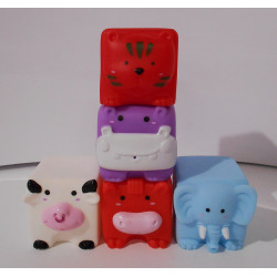 Lot de 5 cubes animaux 1er âge