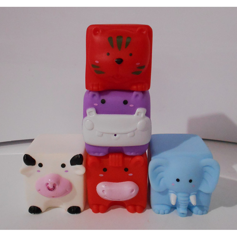 Lot de 5 cubes animaux 1er âge