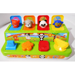 Jouet pop-up animaux