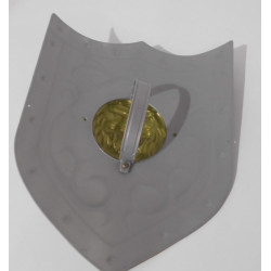 Bouclier, casque et épée de chevalier