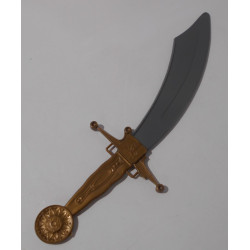 Bouclier, casque et épée de chevalier