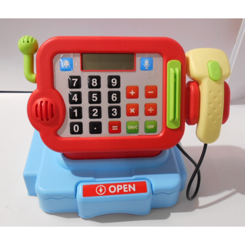 Caisse enregistreuse en plastique coloré