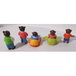 Figurine Petit ours brun en lot - Bayard