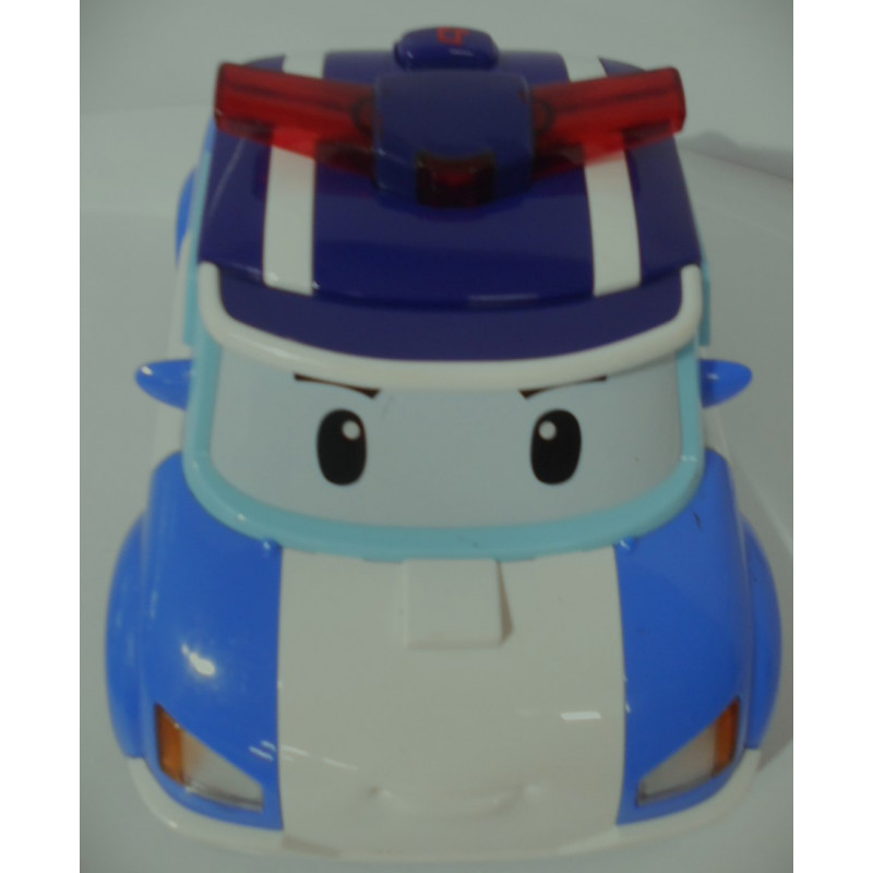 Voiture jouet de police- bleu et blanc