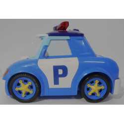 Voiture jouet de police- bleu et blanc