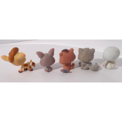 Lot de figurines little Pet shop