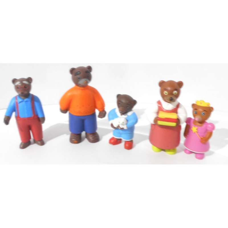 Figurine Petit ours brun en lot - Daniele Bour