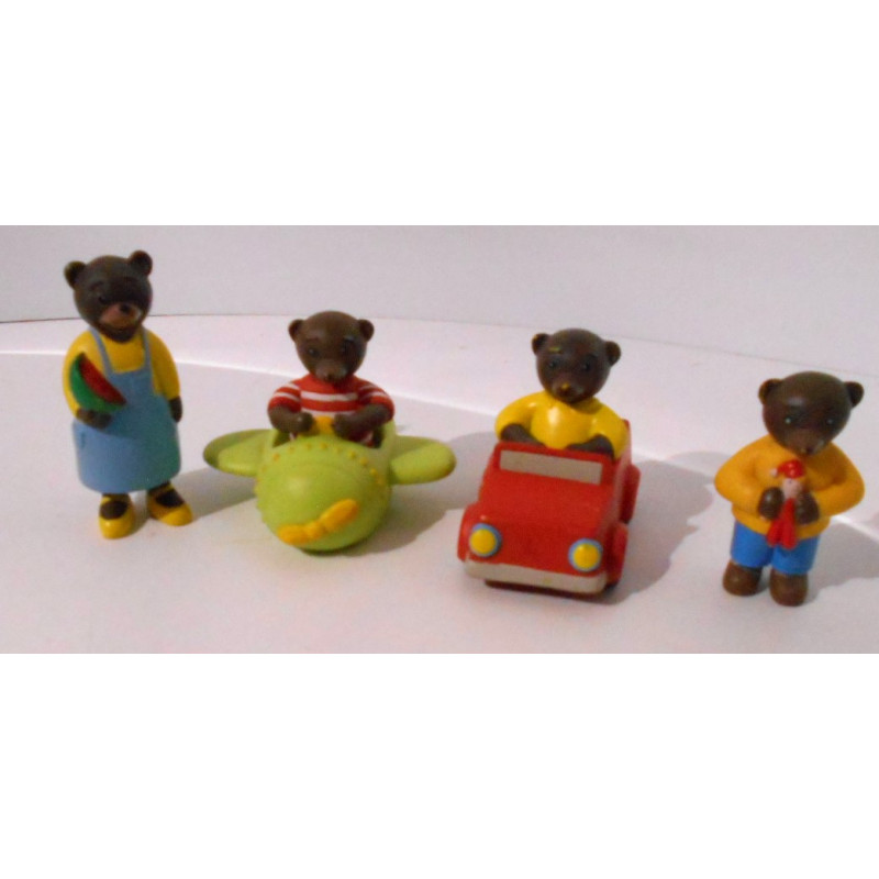 Figurine Petit ours brun en lot - Daniele Bour
