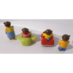 Figurine Petit ours brun en lot - Daniele Bour