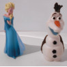 Figurine La reine des neiges & le bonhomme de neige - Disney