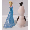 Figurine La reine des neiges & le bonhomme de neige - Disney
