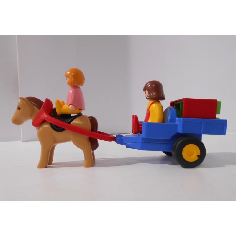 Playmobil 123 - Chariot avec cheval (Création LRE)