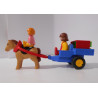 Playmobil 123 - Chariot avec cheval (Création LRE)