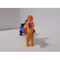 Playmobil 123 - Chariot avec cheval (Création LRE)