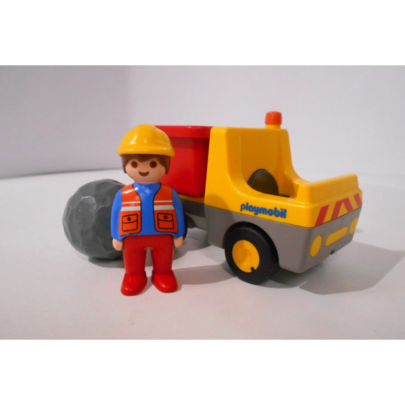 Playmobil 123 - Conducteur et son camion benne (Création LRE)