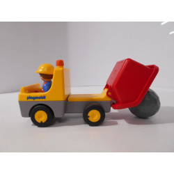 Playmobil 123 - Conducteur et son camion benne (Création LRE)