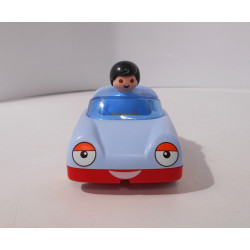 Playmobil 123 - Homme et son cabriolet bleu (Création LRE)