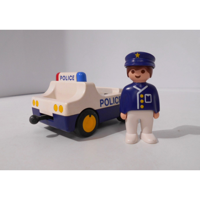 Playmobil 123 - Policier et sa voiture de police (Création LRE)