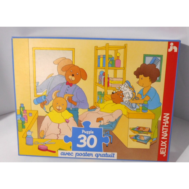Puzzle Chez le coiffeur - Nathan