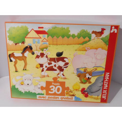 Puzzle A la ferme - Nathan