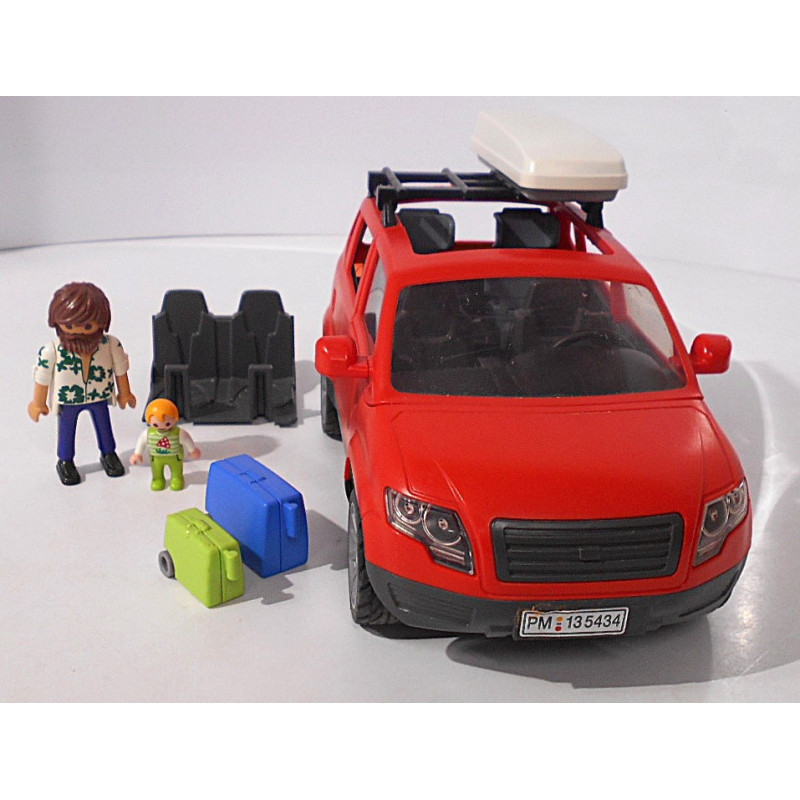 Voiture avec coffre de toit et figurines-Playmobil - Réf 5436