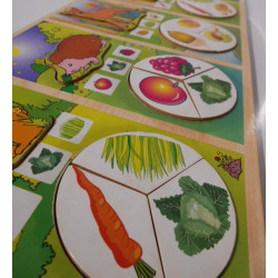 Puzzle éducatif en bois