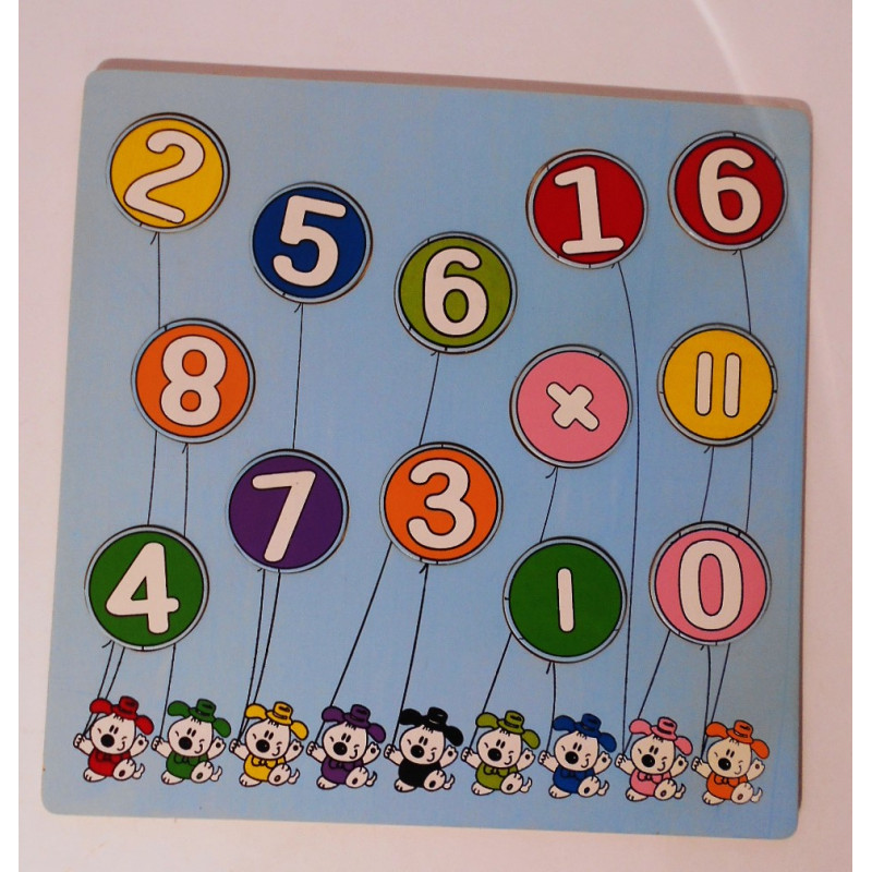 Puzzle éducatif en bois