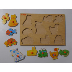 Puzzle en bois à encastrement - Djeco