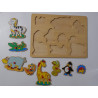 Puzzle en bois à encastrement - Animaux