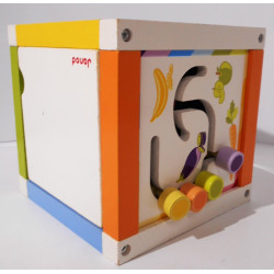Cube d'activité en bois pour enfants