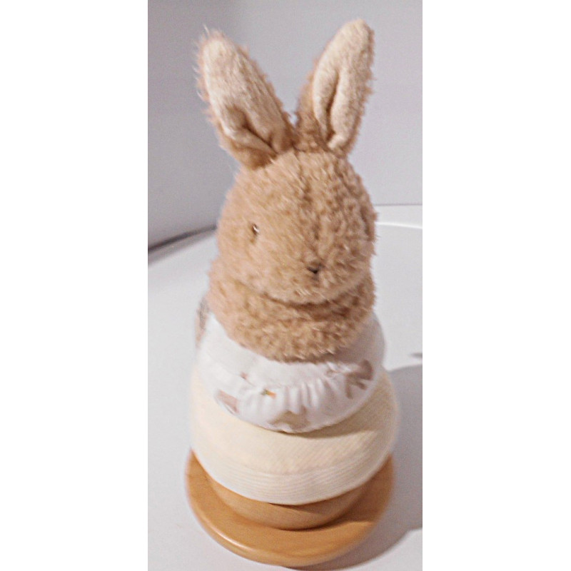 Tour d'anneaux à empiler en bois