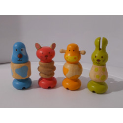 Animaux en bois à visser -...