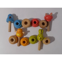 Animaux en bois à visser - Djeco