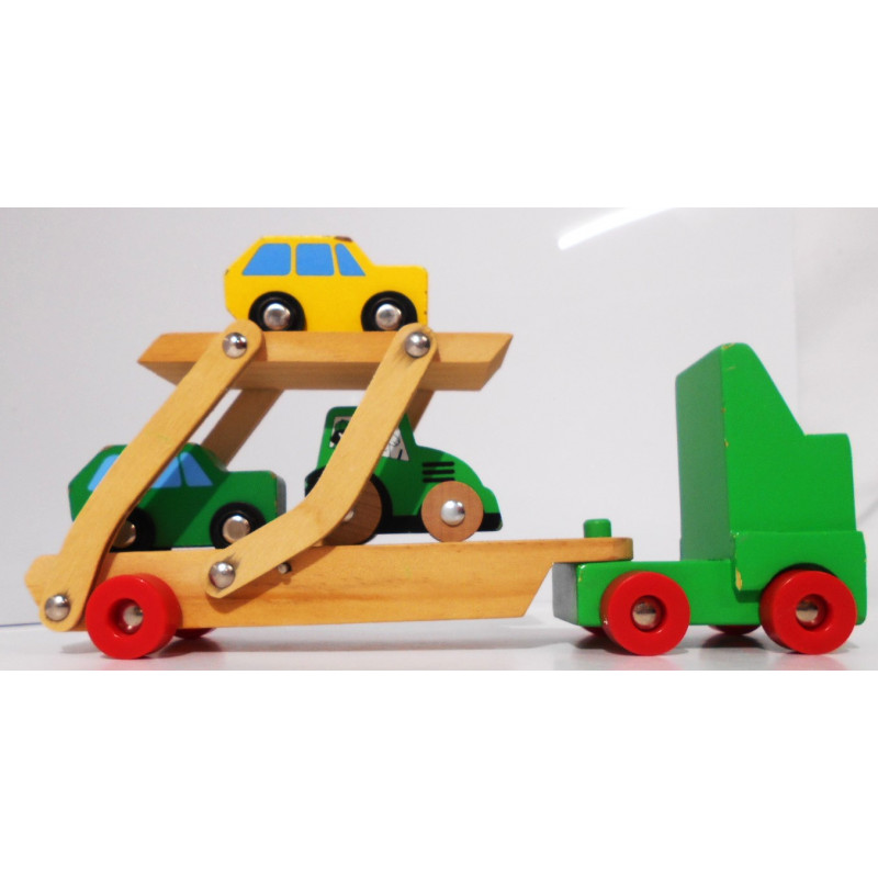 Camion transporteur en bois