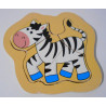 Puzzle zèbre en bois 4 pièces