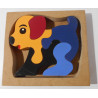 Puzzle chien en bois