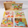 4 Puzzles en bois - Vilac