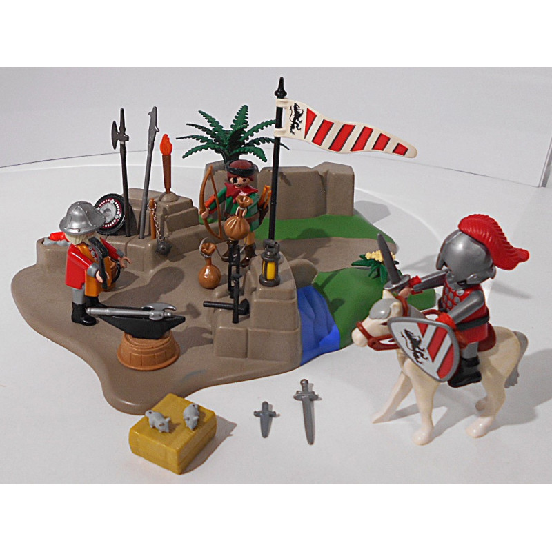 Playmobil - Super Set Chevaliers - Forge médiévale - Réf 3125