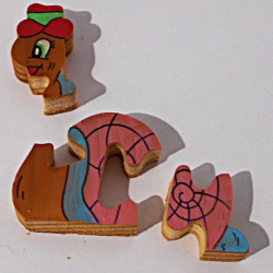 Petit puzzle Escargot en bois