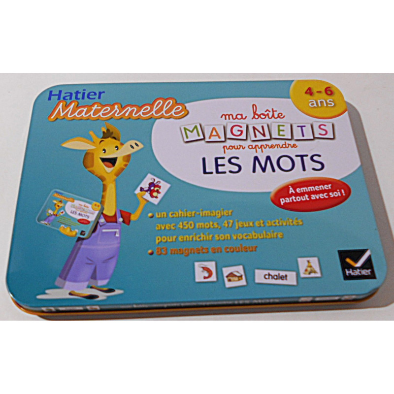 Boite magnets pour apprendre les mots