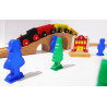 Circuit de train en bois avec accessoires - Création LRE