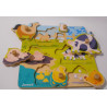 Puzzle animaux en bois - Janod