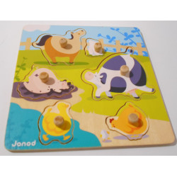 Puzzle animaux en bois - Janod