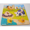 Puzzle animaux en bois - Janod