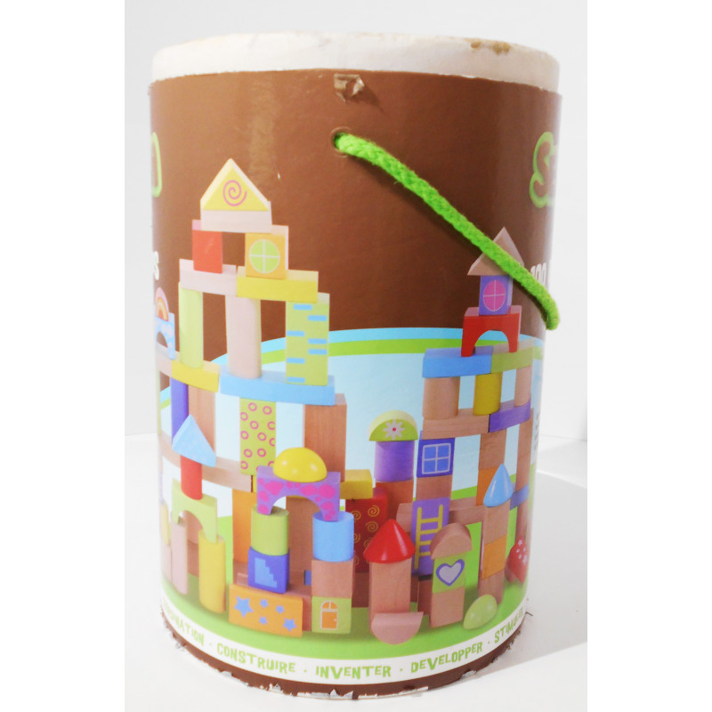 Baril de 100 blocs en bois - Sequoia