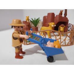 Playmobil - Zoo - Enclos des fauves - (Création LRE)