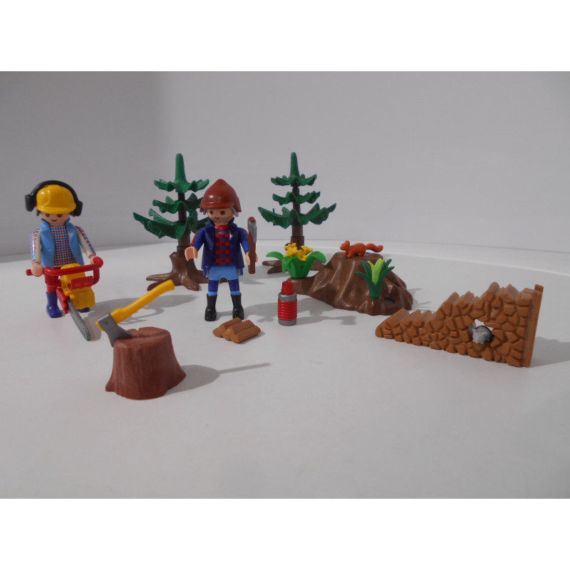 Playmobil - Lot bûcherons - (Création LRE)