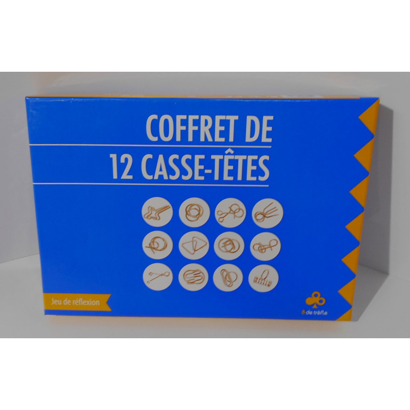 Coffret de 12 Casse-têtes - 8 de trèfle