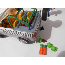 Playmobil - Zoo - Jeep avec remorque - (Création LRE)